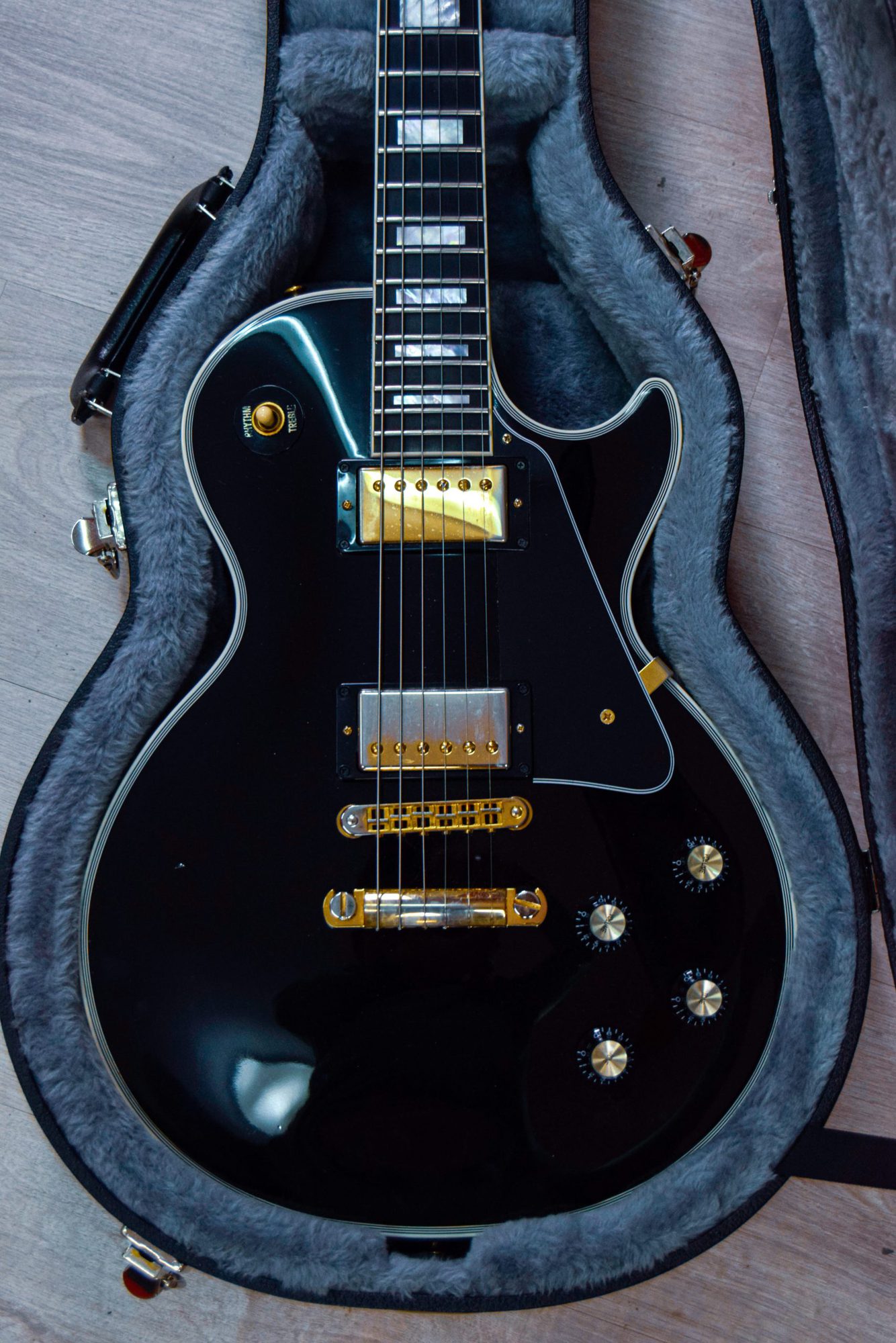 Gibson Custom Shop Les Paul Custom Ebony – 2021 - Escasainguitars